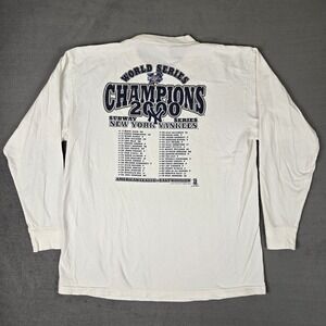 VTG Subway Series 2000 Shirt Mens Large Long Sleeve White New York Yankees USA